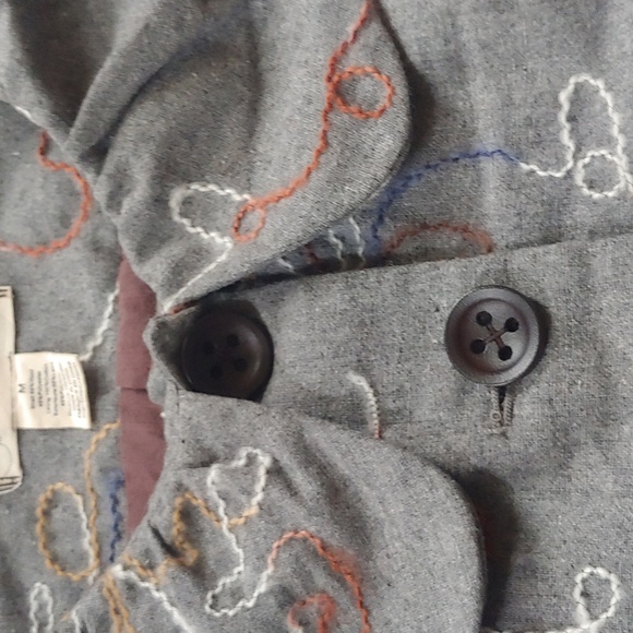 DOUBLE STITCH WOOL BLEND ART-TO-WEAR JACKET - Picture 3 of 8